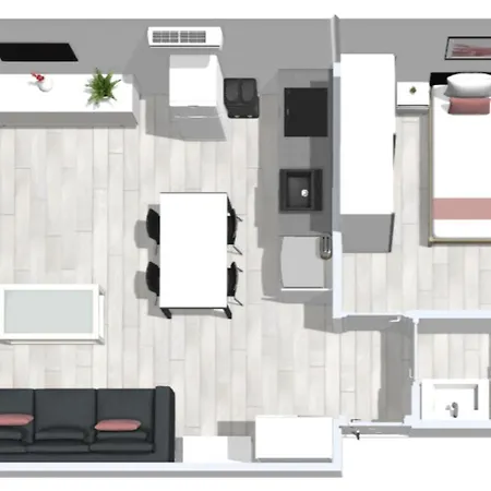 2 - Vista Mar Lateral 1habitacion * Росас